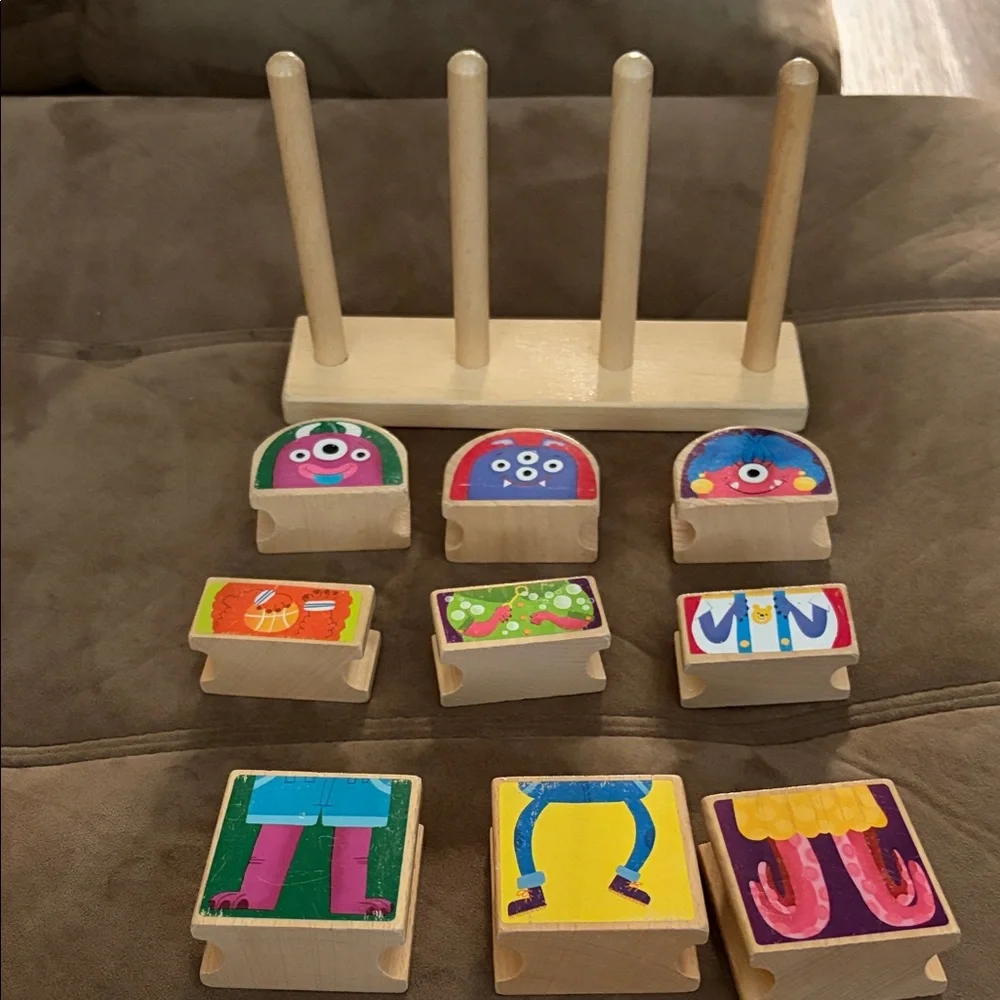 Highlights MIX-and-Match Monster Blocks (Wooden Blocks) Ages 1 And Up